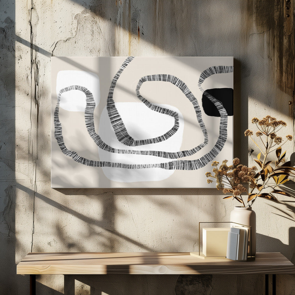 Kräftige Linien und geometrische Formen | Leinwand