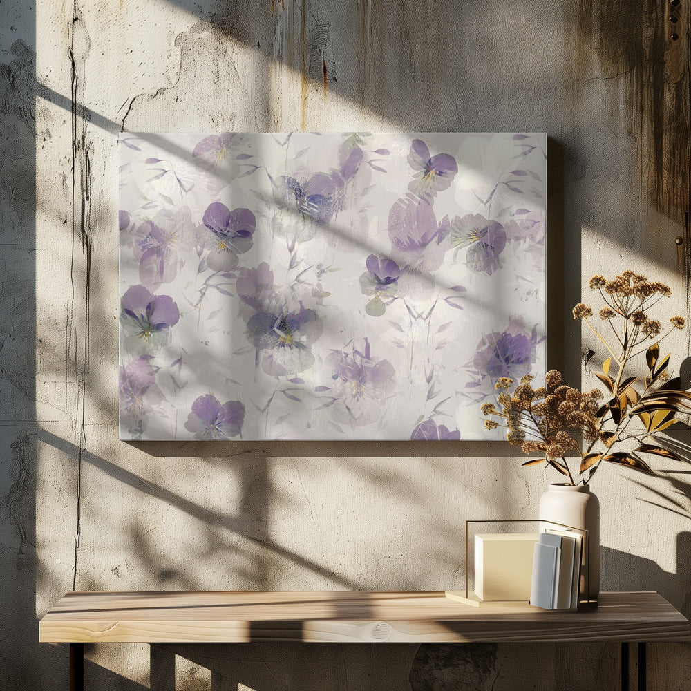 Geigen auf einem Bett | Leinwand