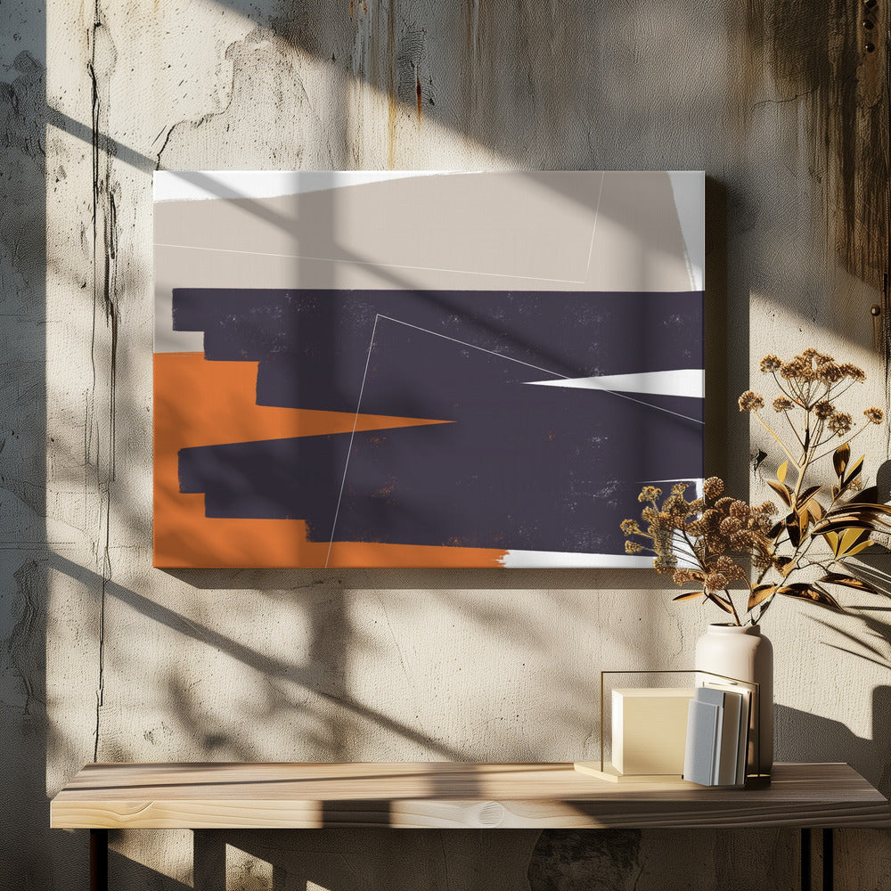 Geometrische Schichten | Leinwand