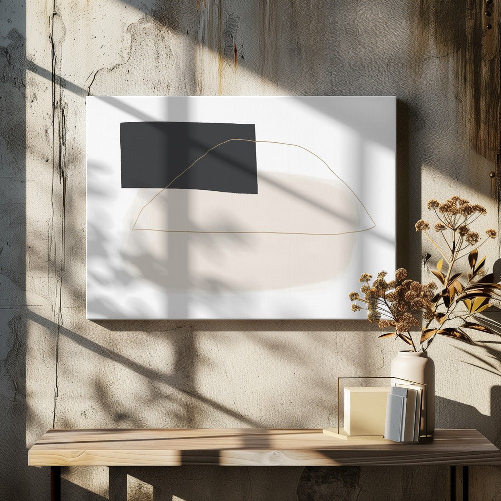 Geometrische Formen und gedämpfte Töne | Leinwand