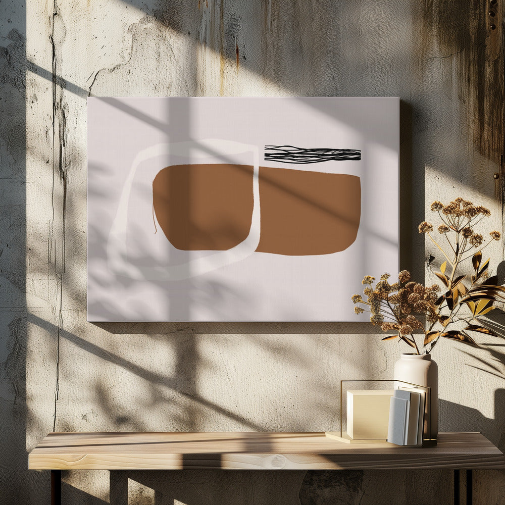 Erdiger Minimalismus | Leinwand