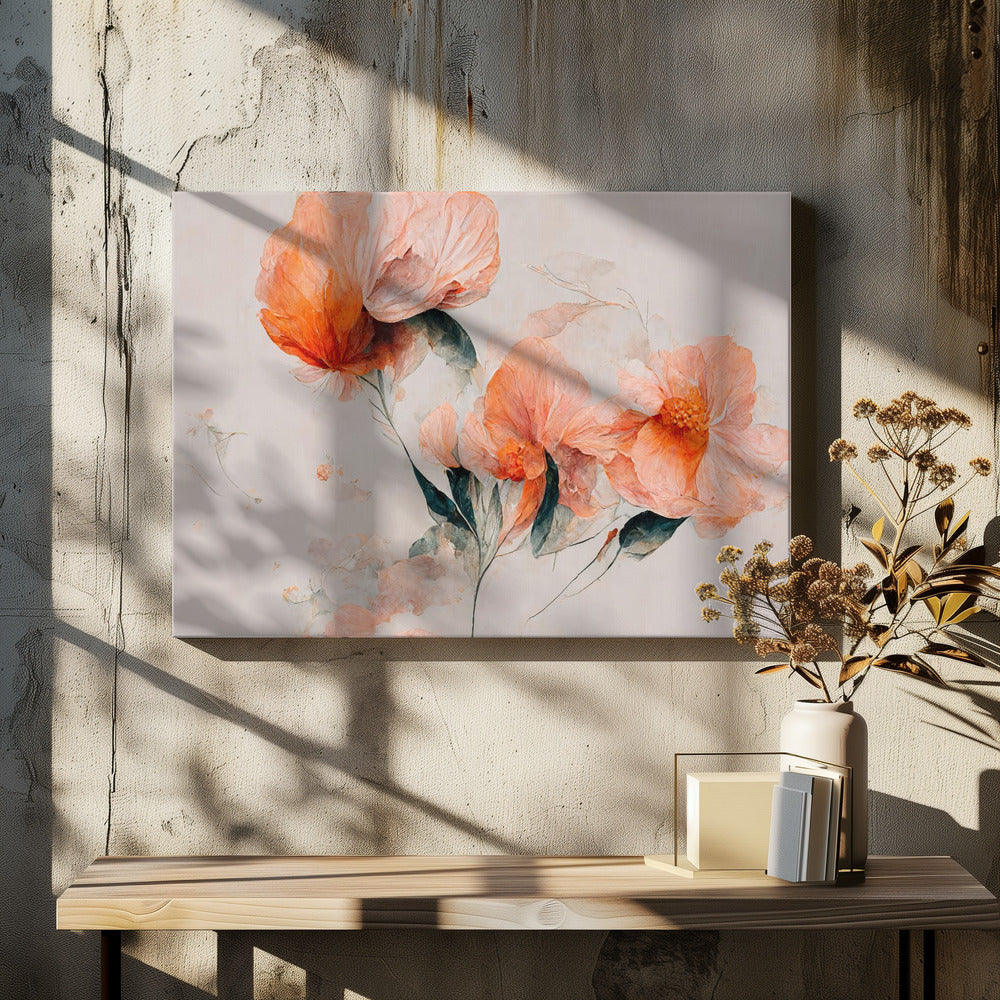 Zarte Blumenträume | Leinwand