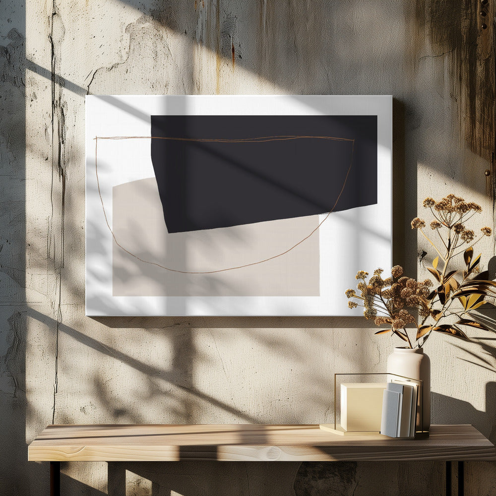 Curved Abstract Harmony | Canvas