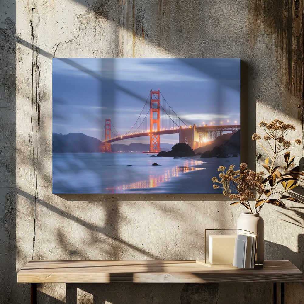 Golden Gate Dämmerung | Leinwand