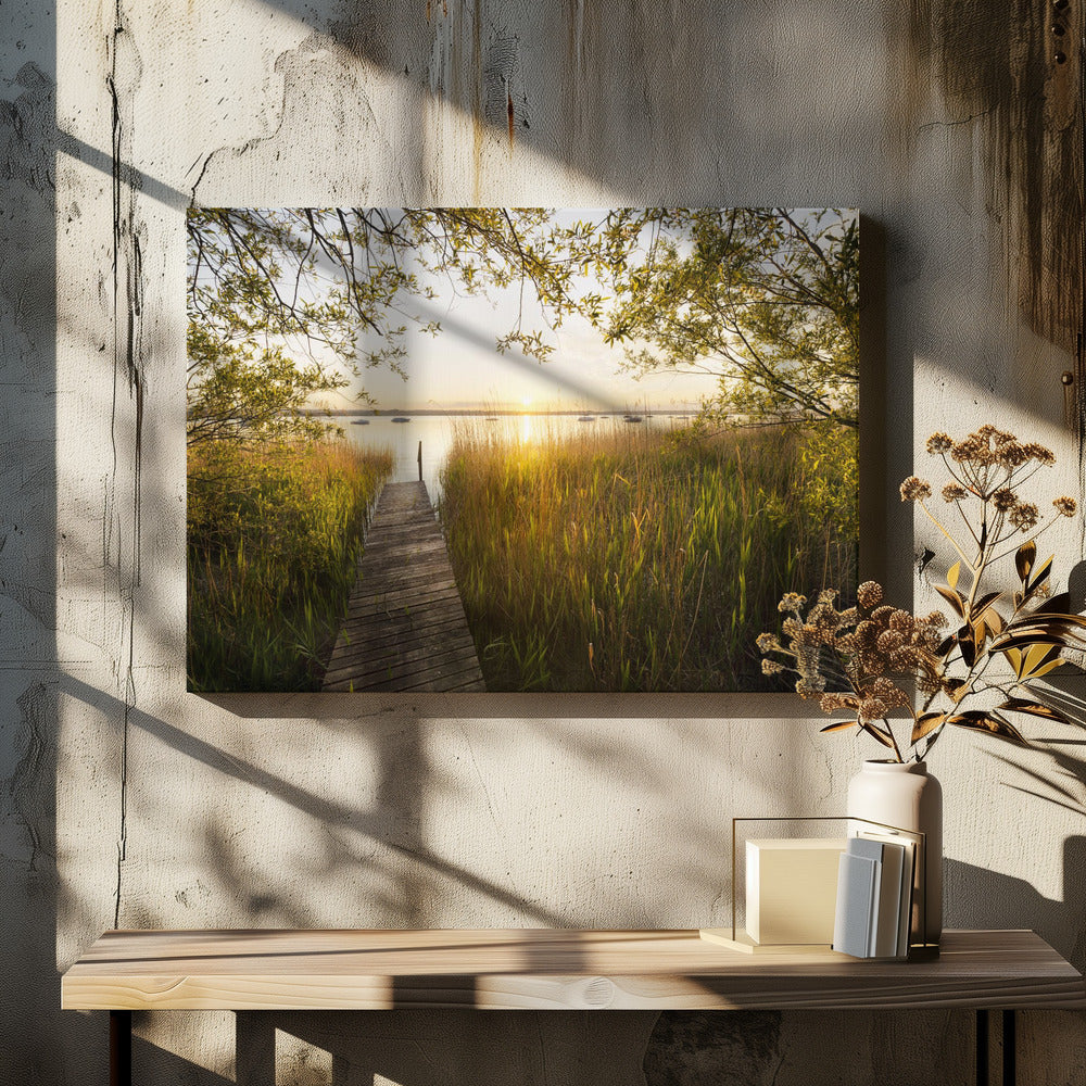 Goldener Steg | Leinwand
