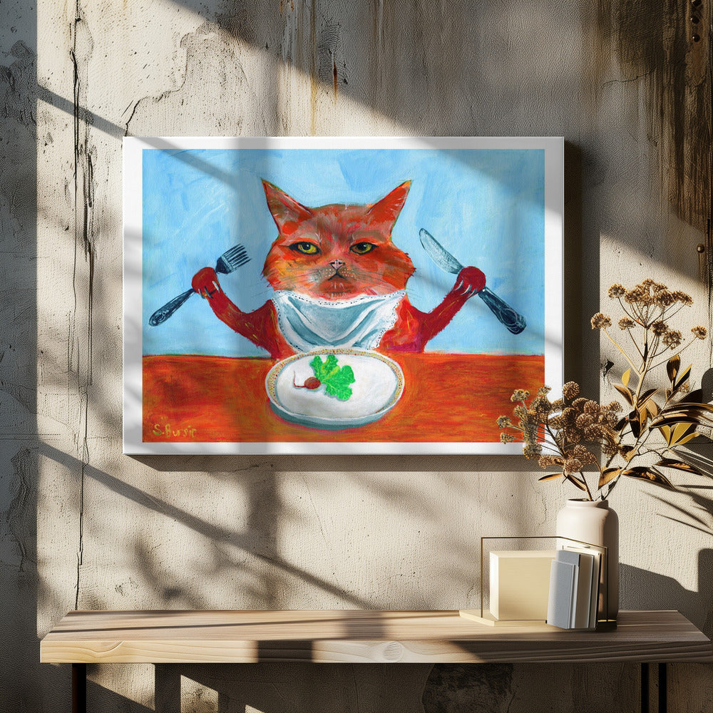 Vegan Cat | Canvas