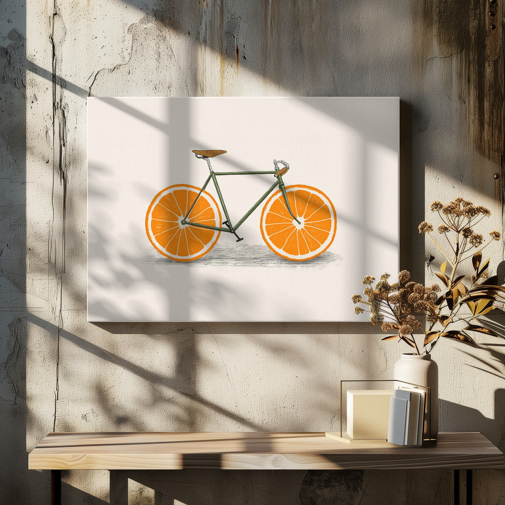 Orange Wheels | Canvas