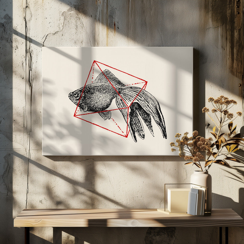 Fisch in Geometrie Nr. 3 | Leinwand
