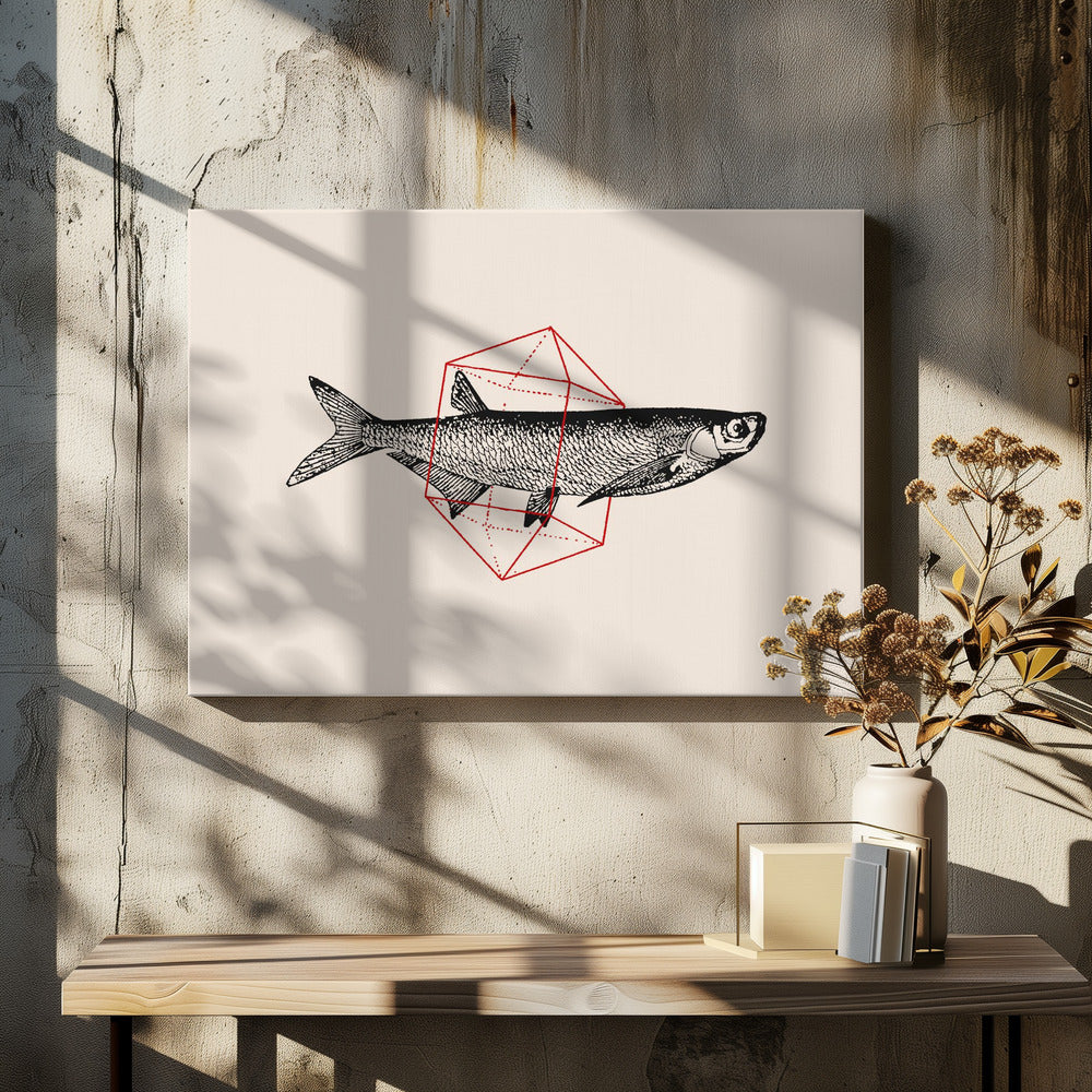Fisch in Geometrie Nr. 2 | Leinwand
