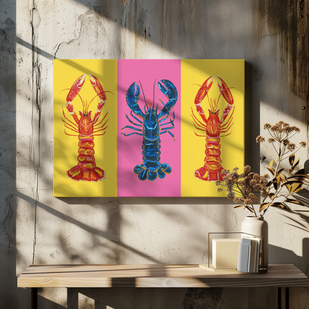 Hummer-Langustinen Pop Art 2 | Leinwand