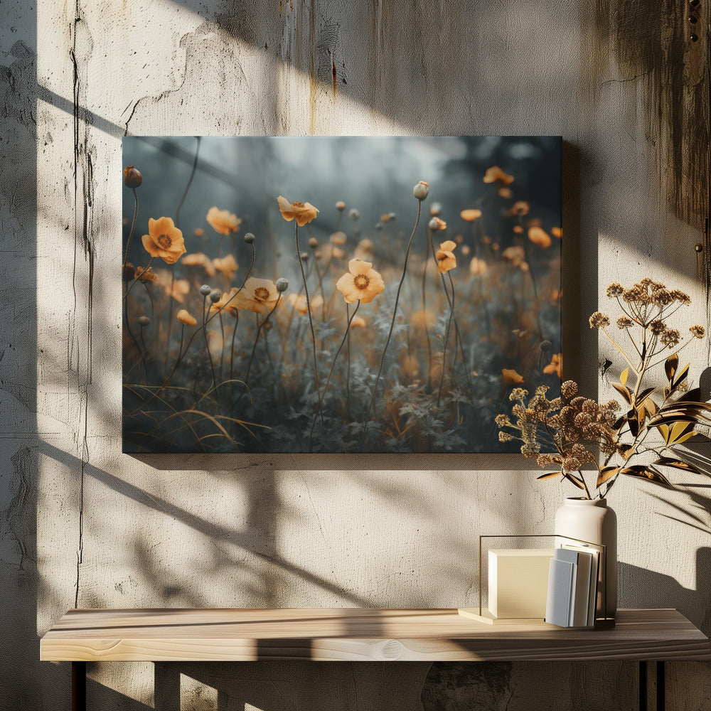 Goldener Mohntraum | Leinwand