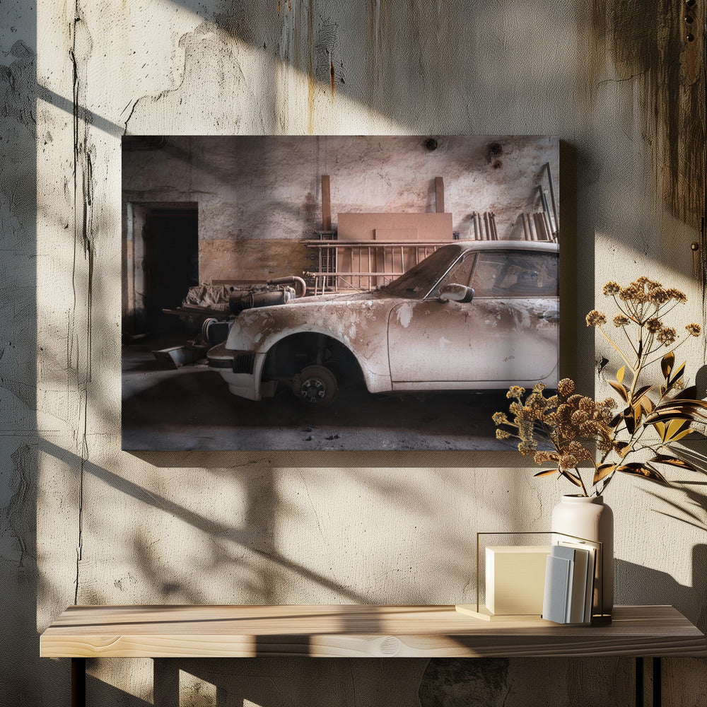 Dusty Porsche | Leinwand