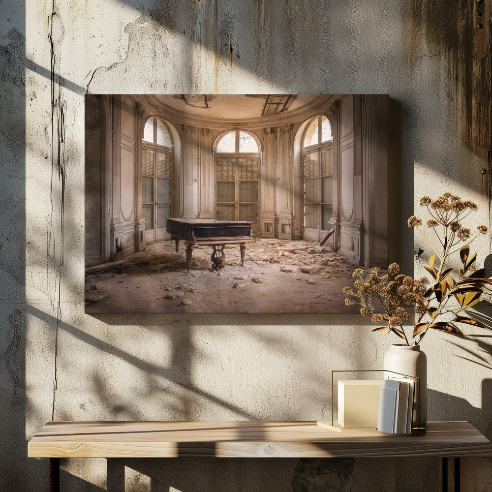 Klavier im Verfall | Leinwand