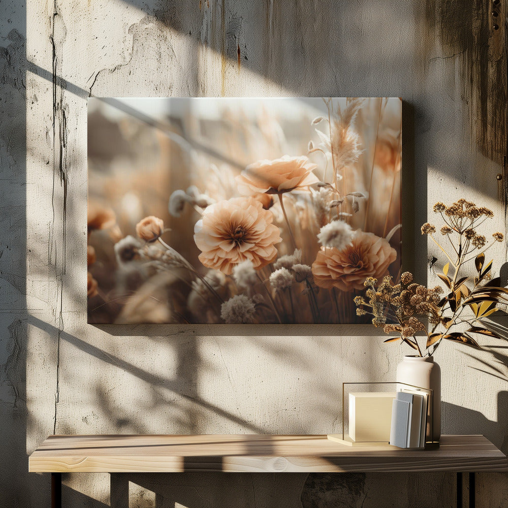 Goldener Blütenglanz | Leinwand