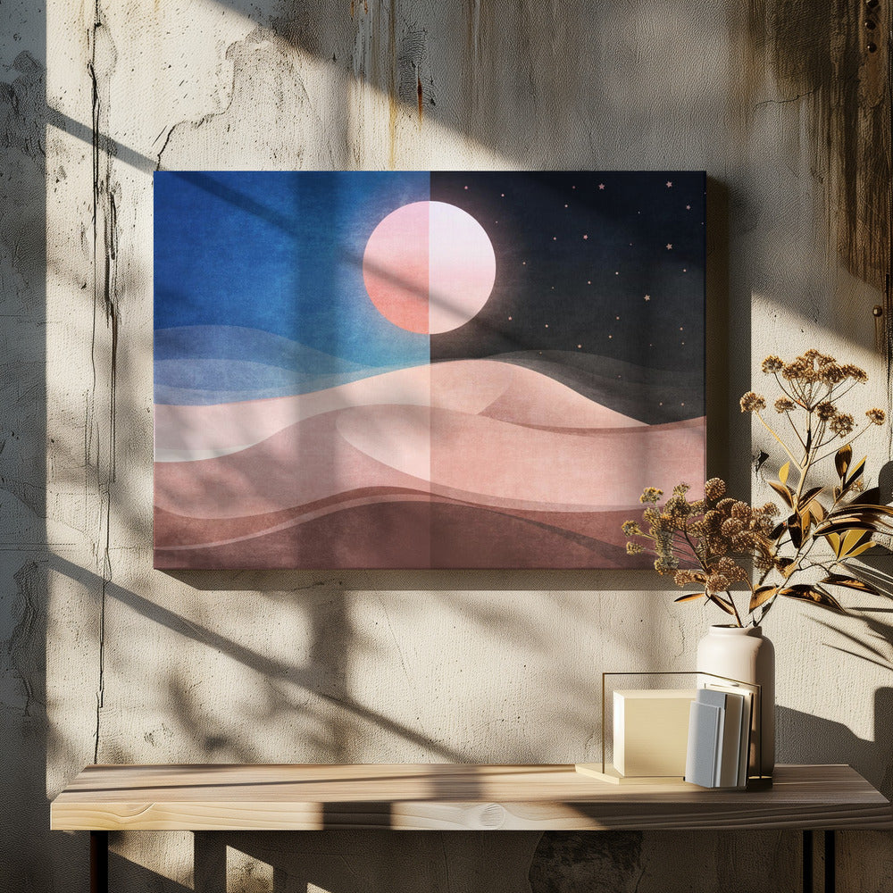 Dualität der Dünen | Leinwand
