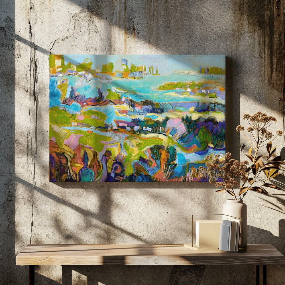 Lebendige Landschaft | Leinwand
