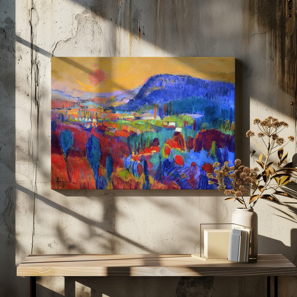 Expressionistisches farbenfrohes Abstraktes | Leinwand