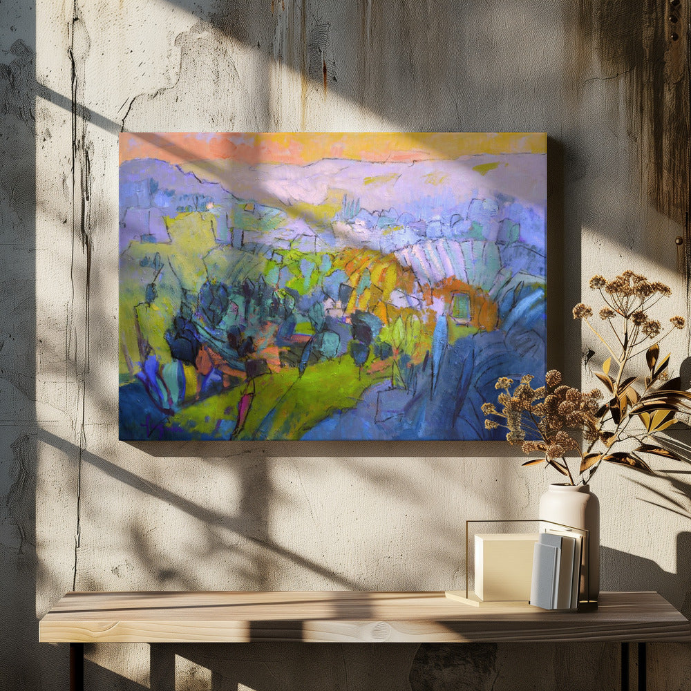 Buntes Panorama | Leinwand