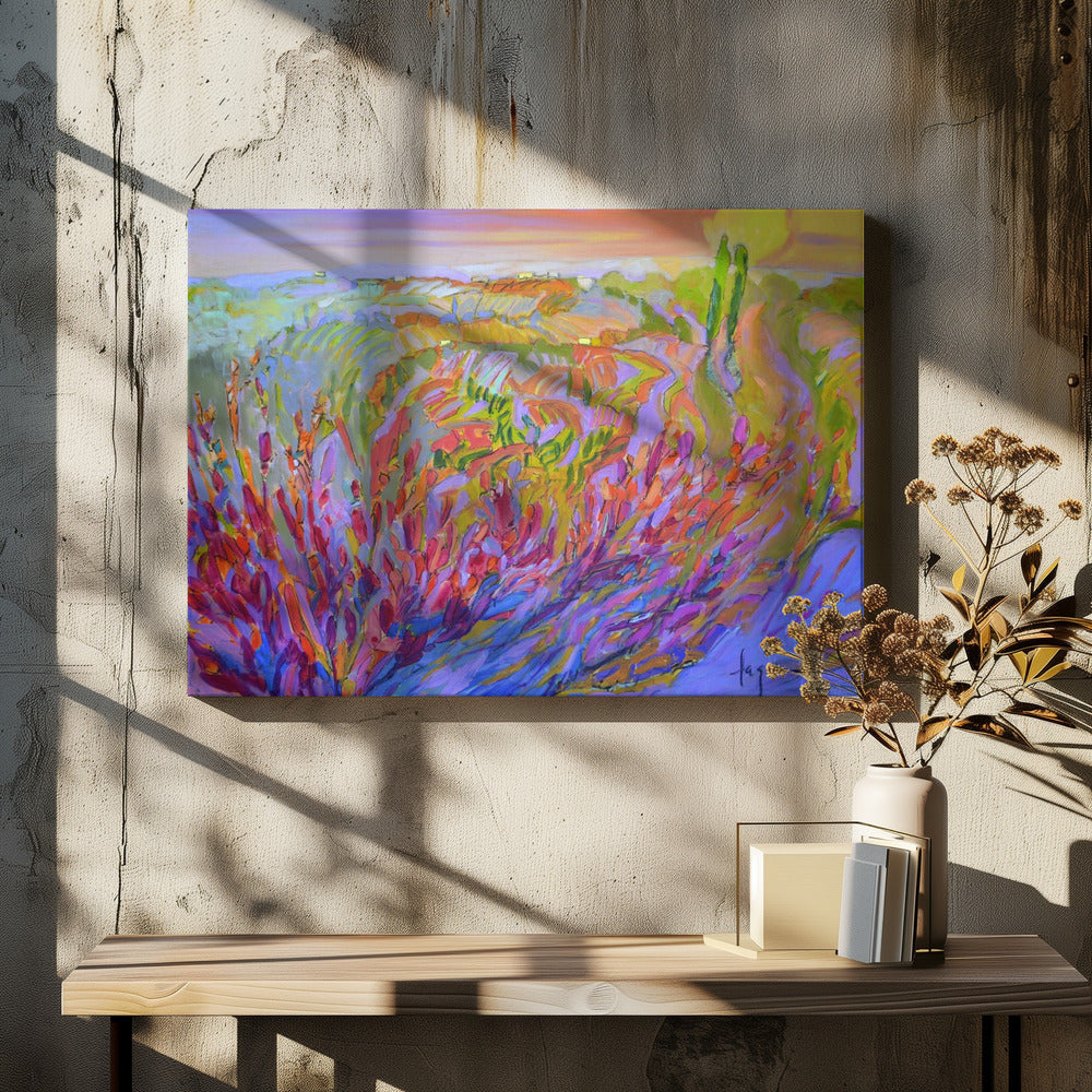 Lebendige Farben und zarte Blütenblätter | Leinwand