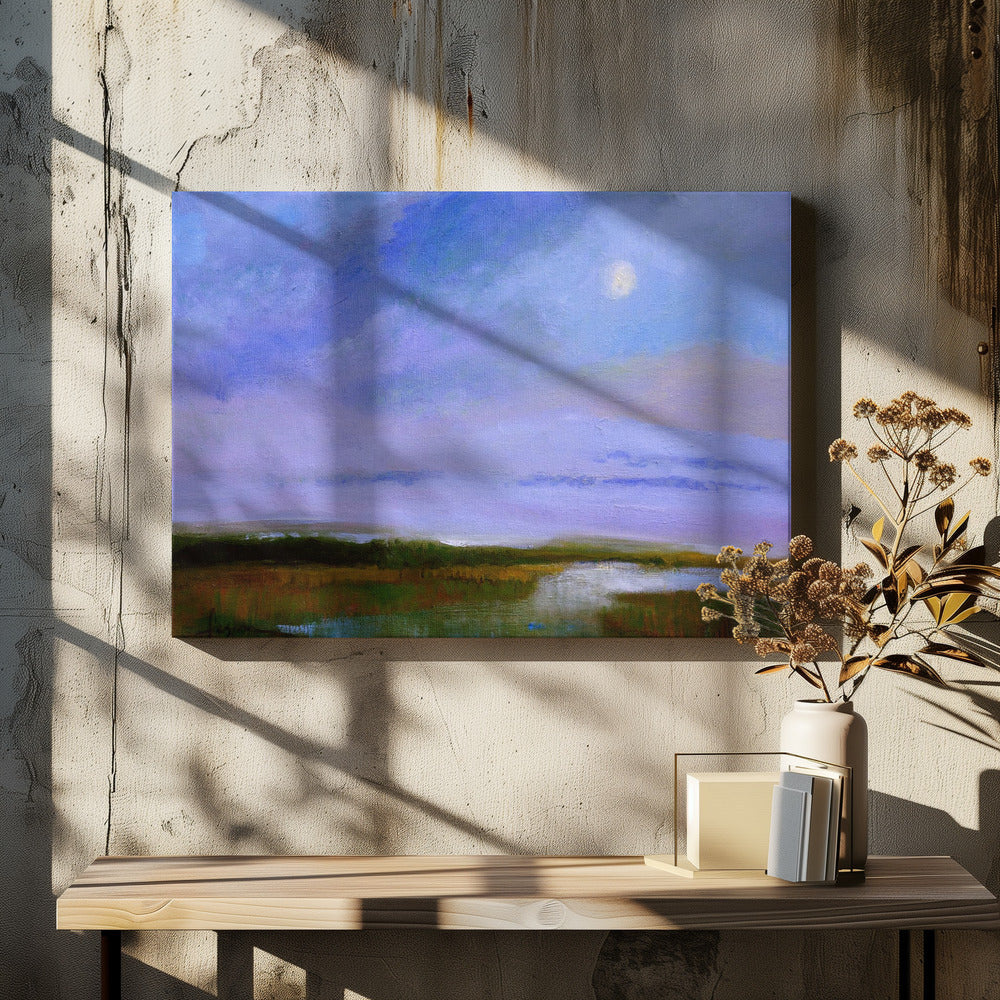 Mondlandschaftsreflexionen | Leinwand