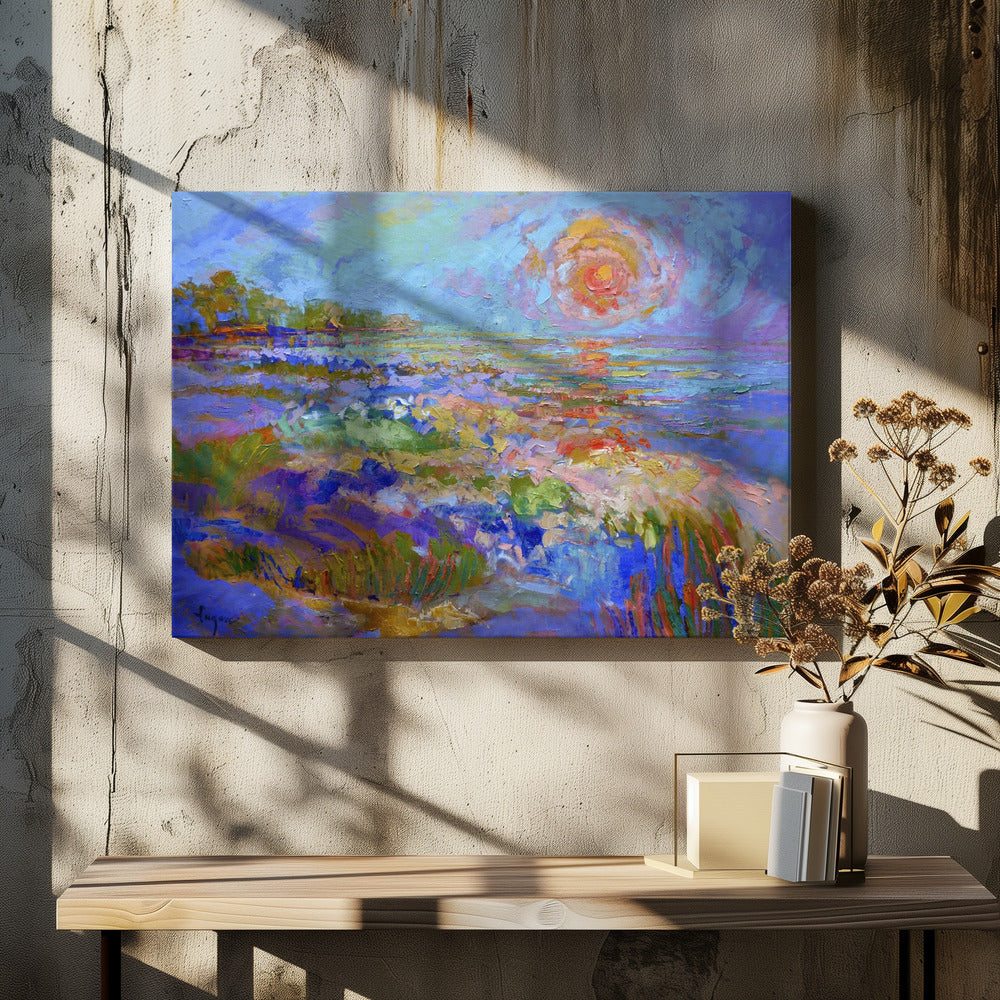Lebendiges Horizontglühen | Leinwand