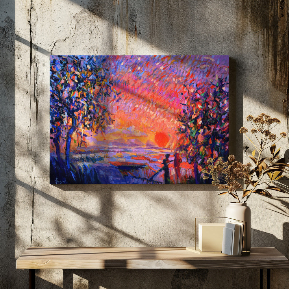 Lebendiges Abendlicht | Leinwand