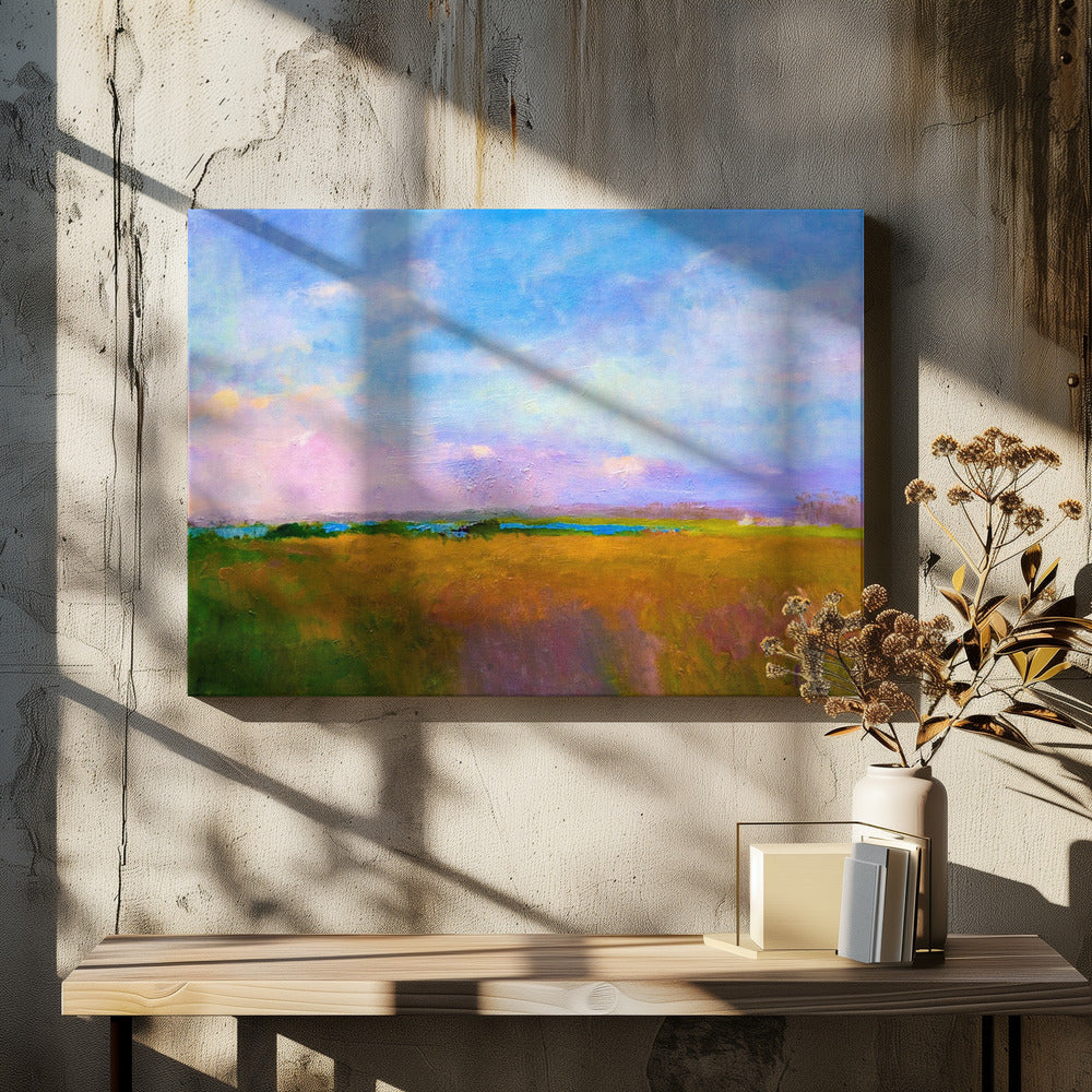 Amber Skyline | Leinwand