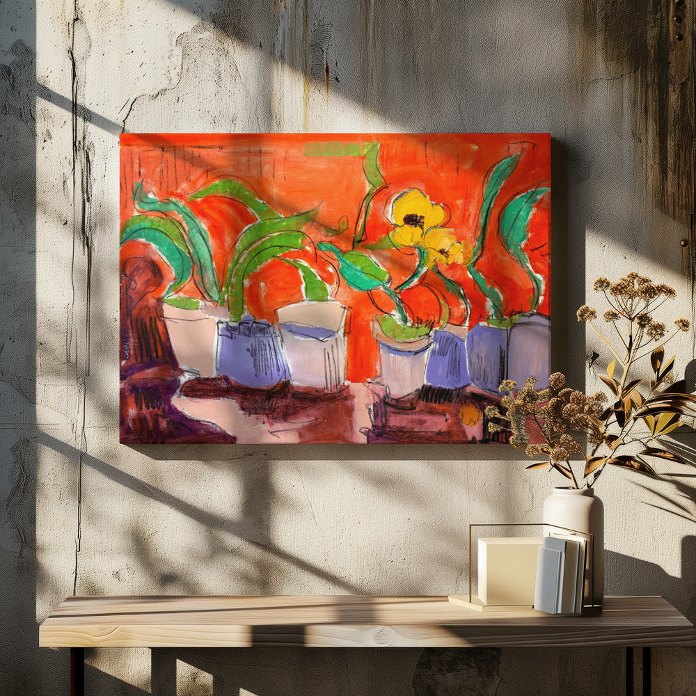Lebendige Pflanzenharmonie | Leinwand