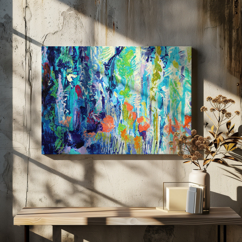 Brillante Blütenlandschaft | Leinwand