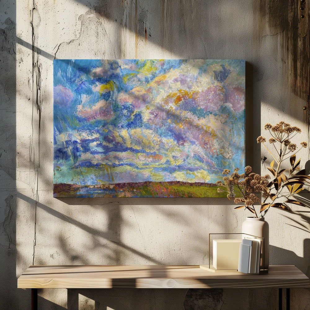 Bunte Himmelsfarbe | Leinwand