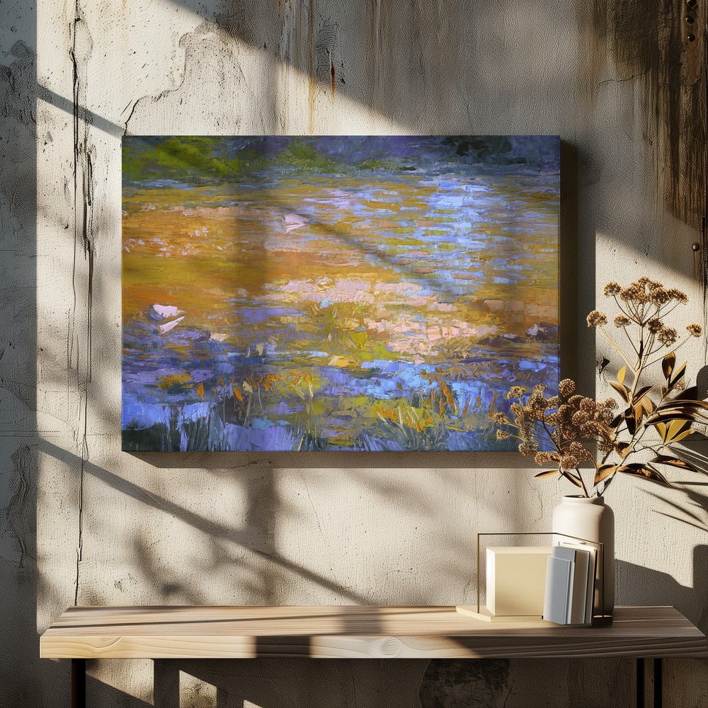 Sonnenbeschienene Reflexionen | Leinwand