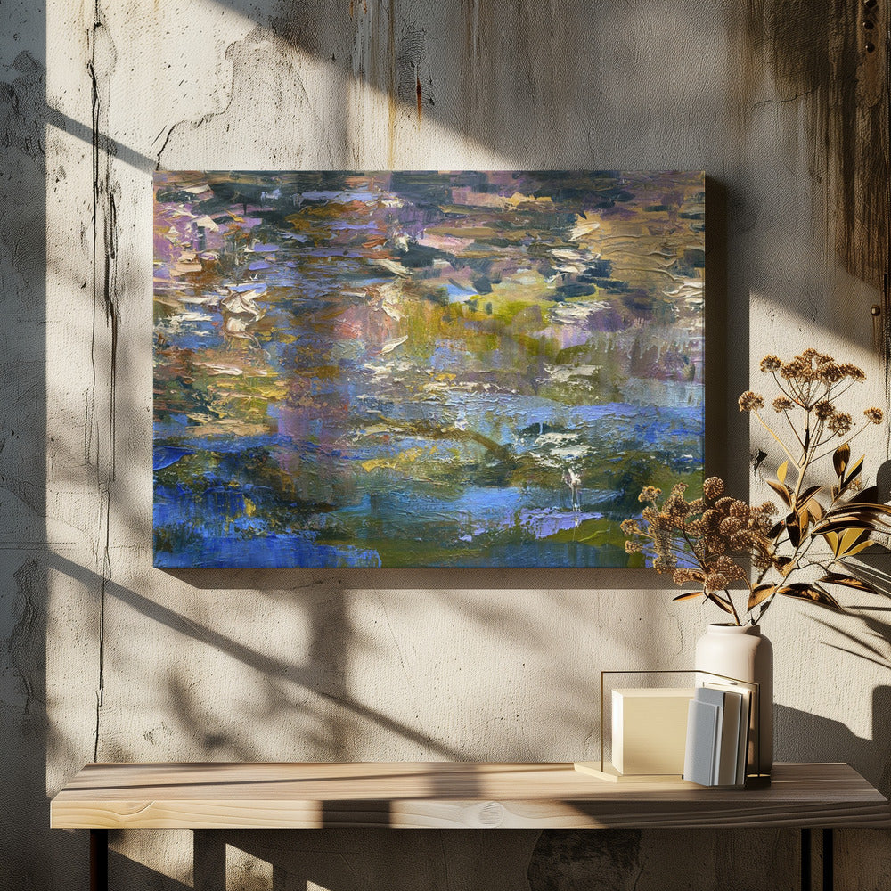 Gewellte Reflexionen | Leinwand