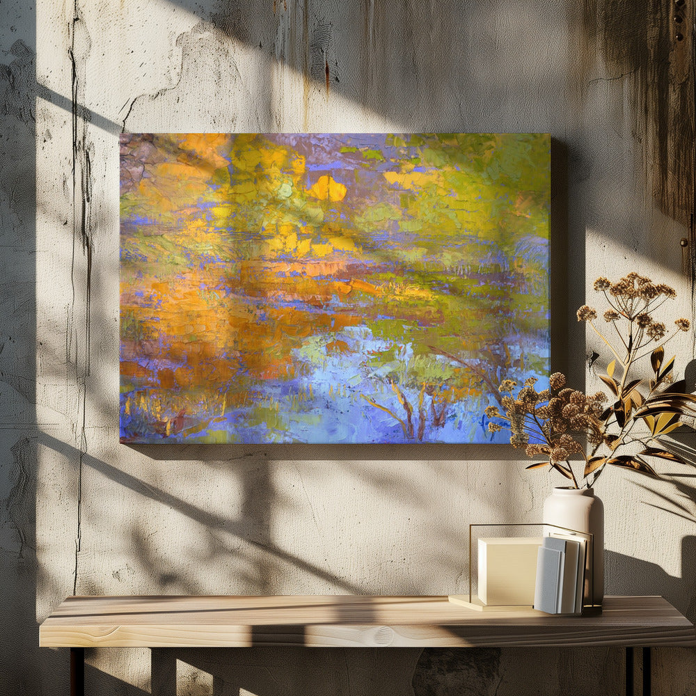 Goldene Reflexion | Leinwand