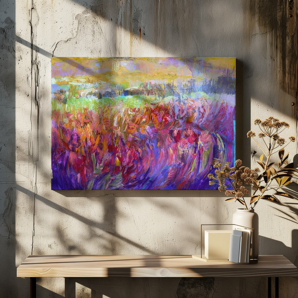 Lebendige Feldfarben | Leinwand