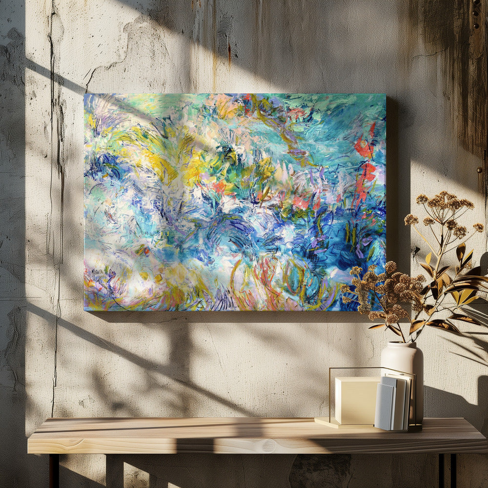 Impressionistisches farbenfrohes Abstraktes | Leinwand