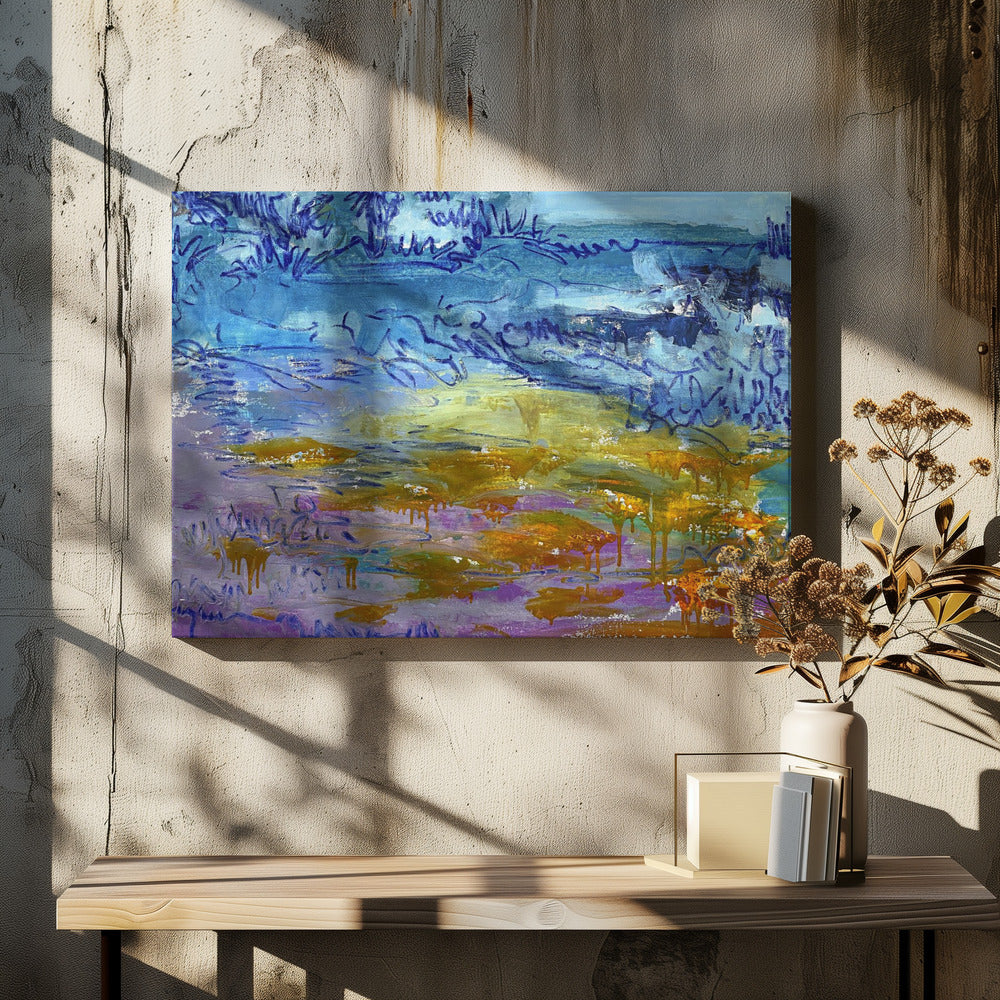 Expressionistisches farbenfrohes Abstraktes | Leinwand