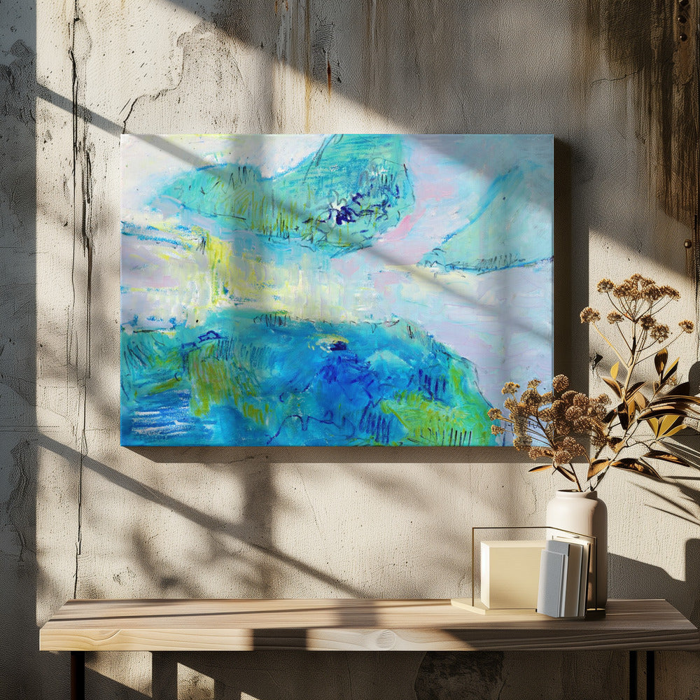 Azurblaue Gelassenheit | Leinwand