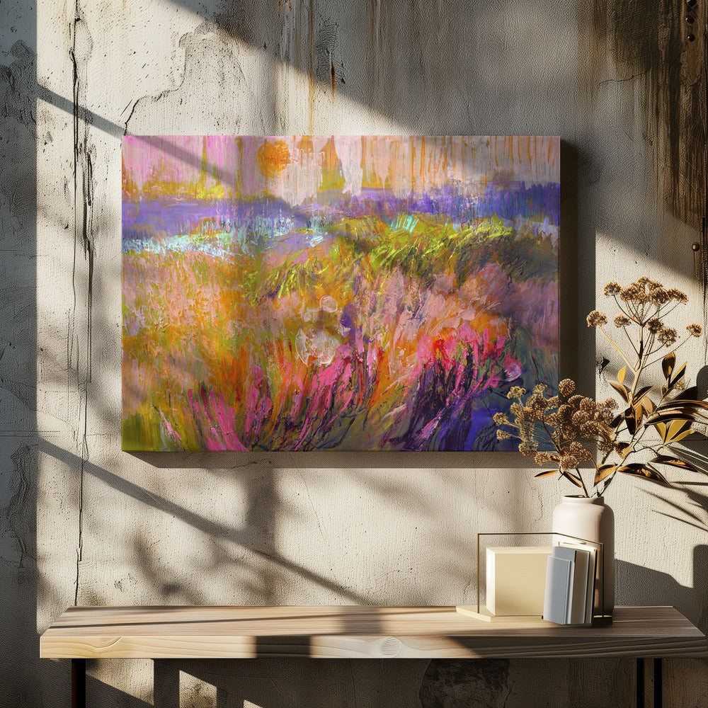 Sonnenbeschienene Wildnis | Leinwand