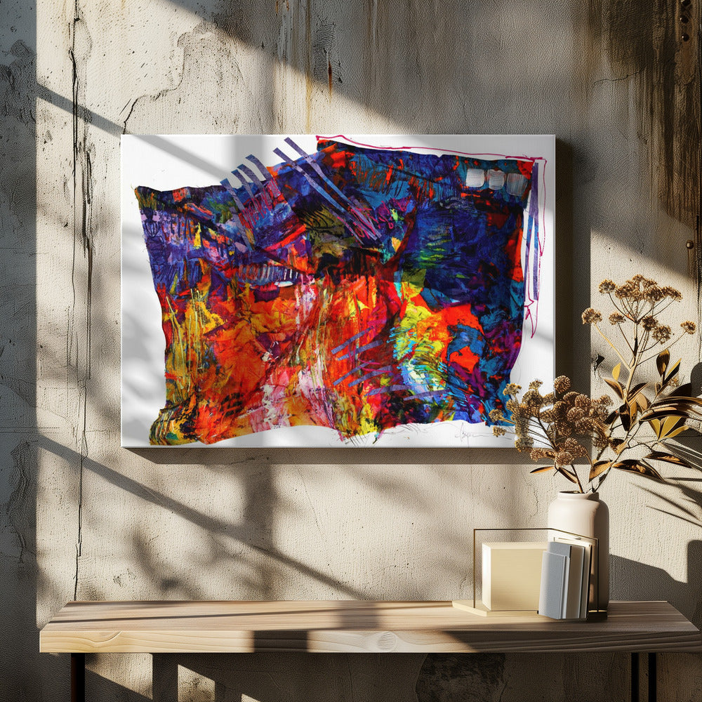 Bunter Wandteppich | Leinwand