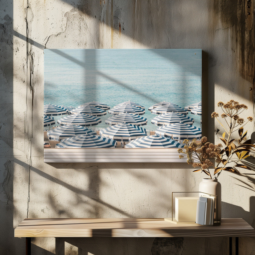 Gestreifte Strandschirme | Leinwand