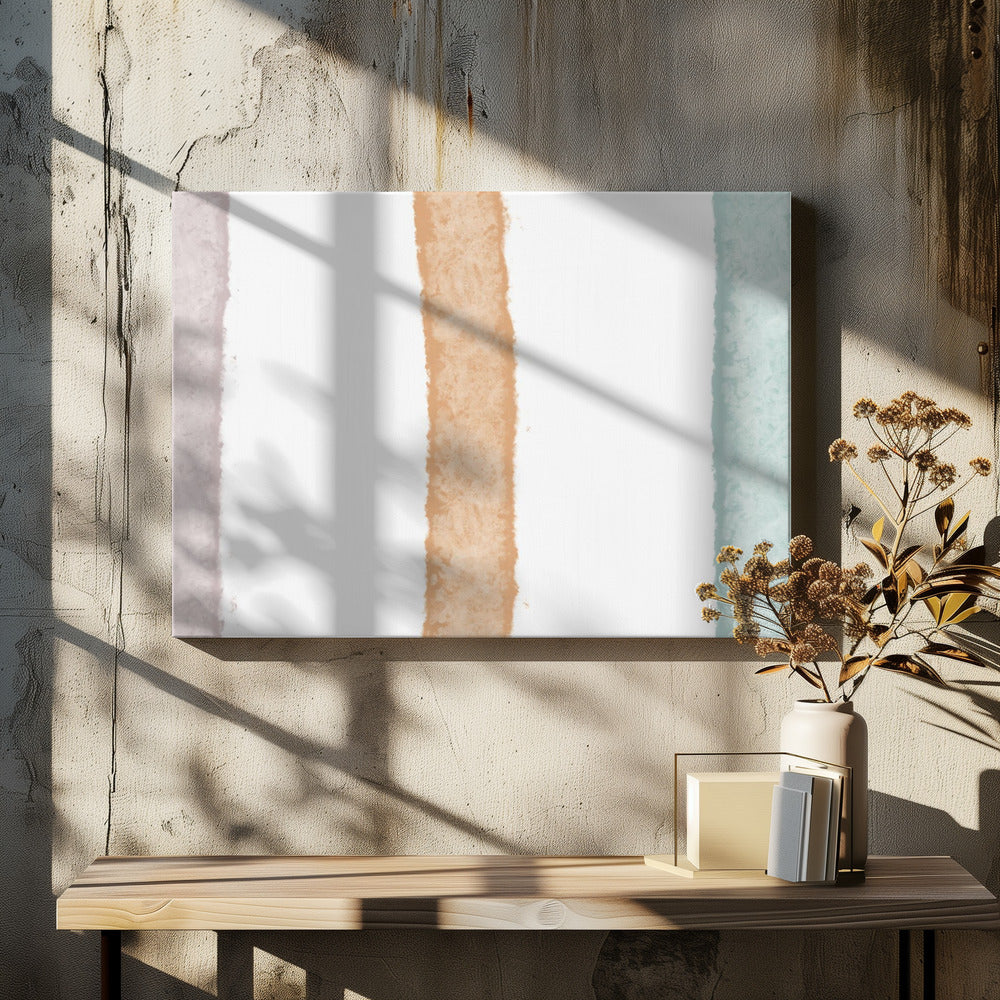 Bunte Streifen Harmonie | Leinwand