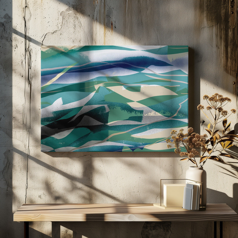 Abstraktion in der Landschaft | Leinwand