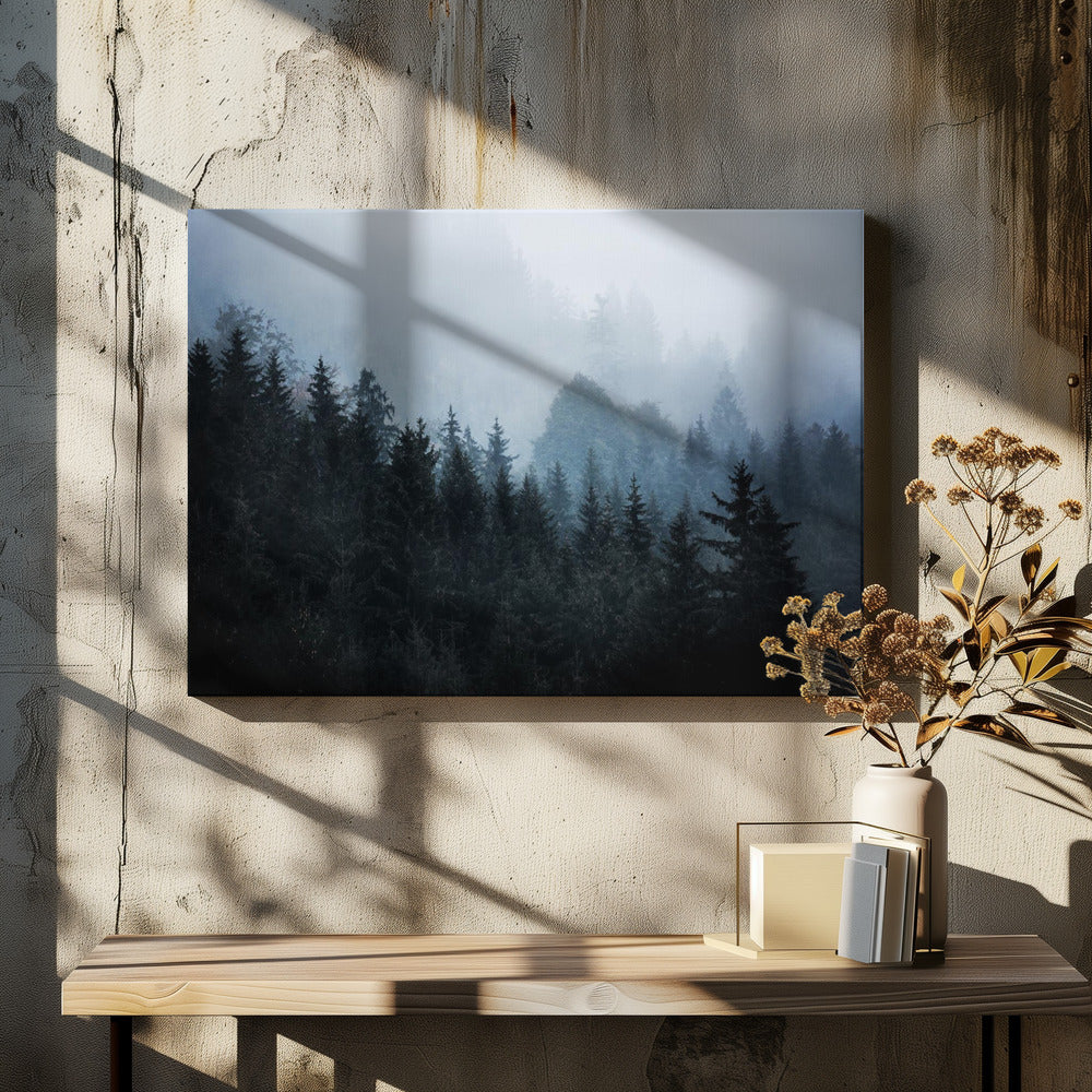 Nebliger Wald 5 | Leinwand