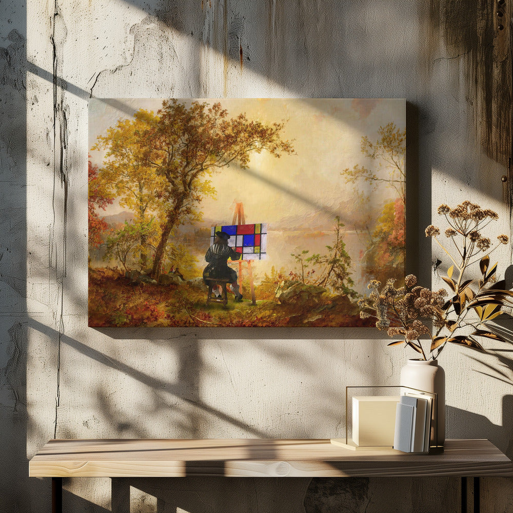 Kubistische Landschaft | Leinwand