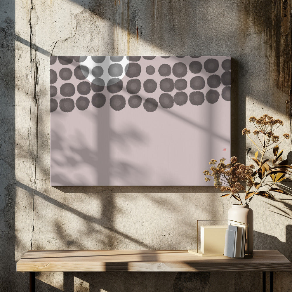 Versteckter Mond Nr. 3 | Hinter den Wolken | Leinwand
