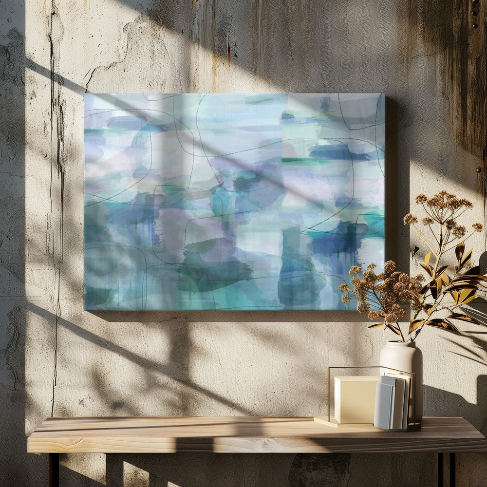 Aquarelle Blues 2 | Leinwand