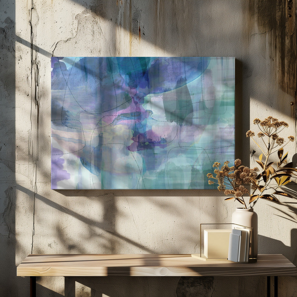 Aquarelle Blues 1 | Leinwand