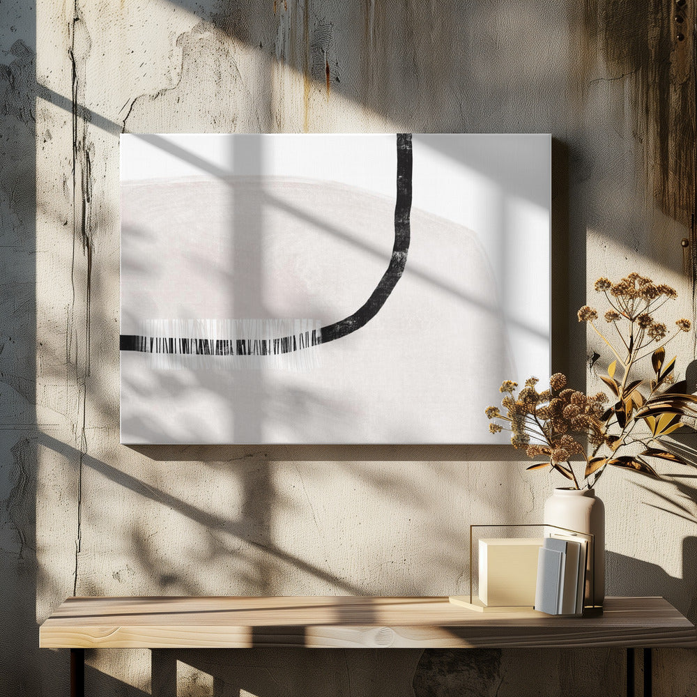 Gebogene Stille | Leinwand
