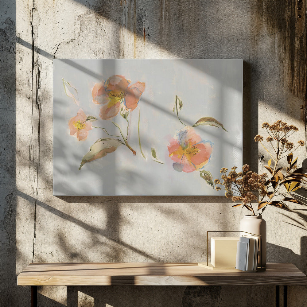Botanische Antike Blumen 02 | Leinwand