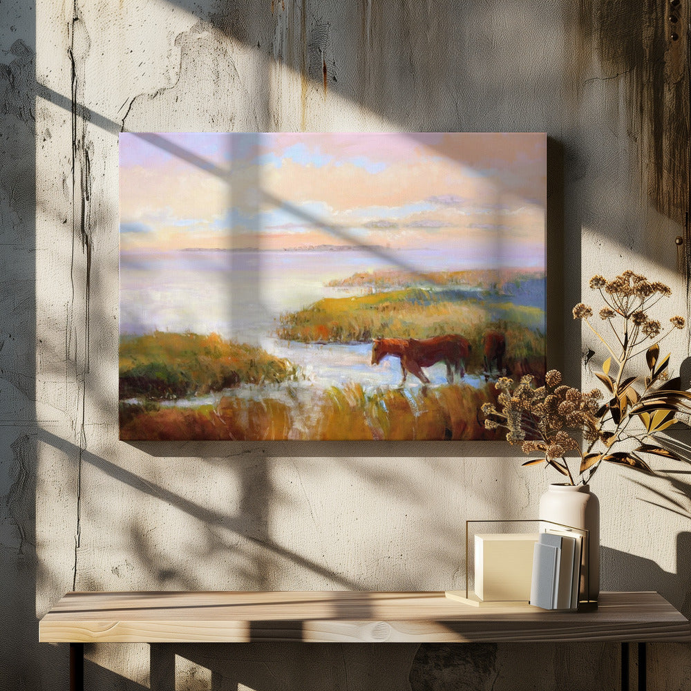 Ruhige Sumpflandschaft | Leinwand